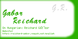 gabor reichard business card